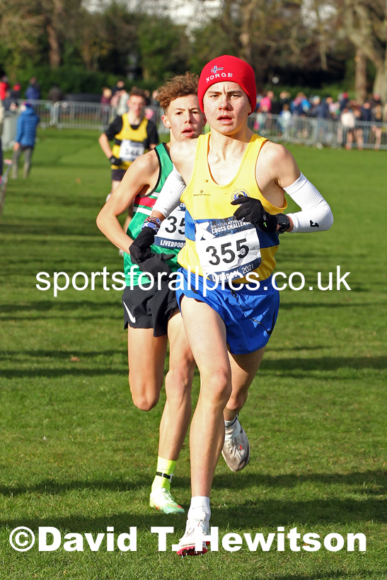 Boys under-15s, European Cross Country Championships Trials, Sefton Park, Liverpool. Photo: David T. Hewitson/Sports for All Pics